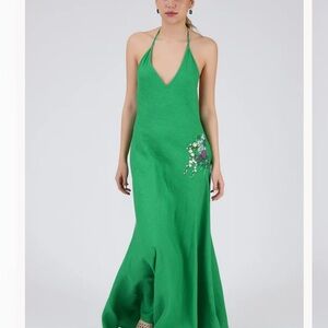 Fanm Mon Green Maxi Dress